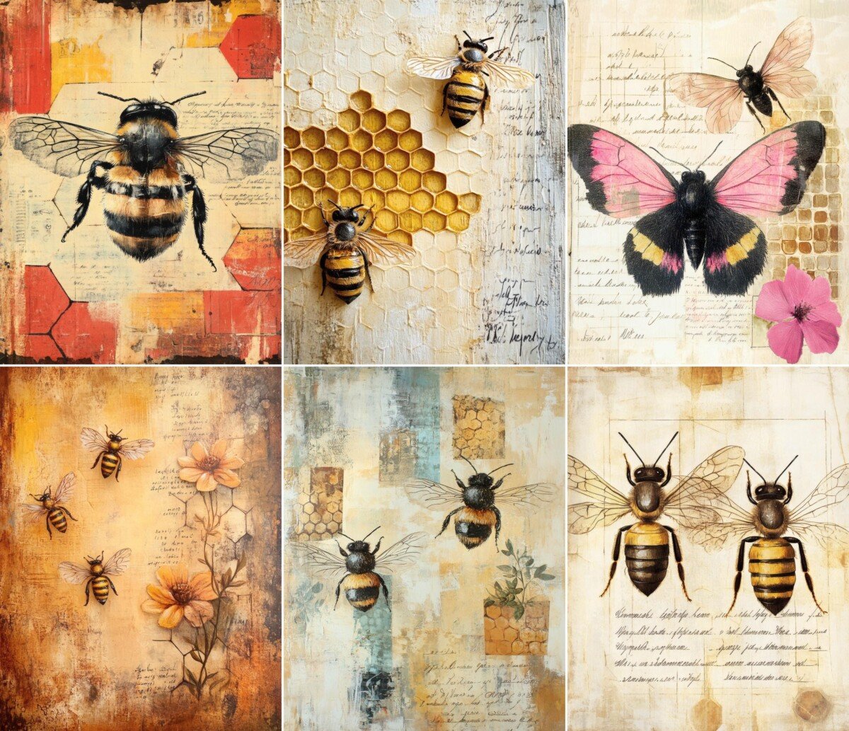 vintage – 52 Vintage Bee Journal Pages