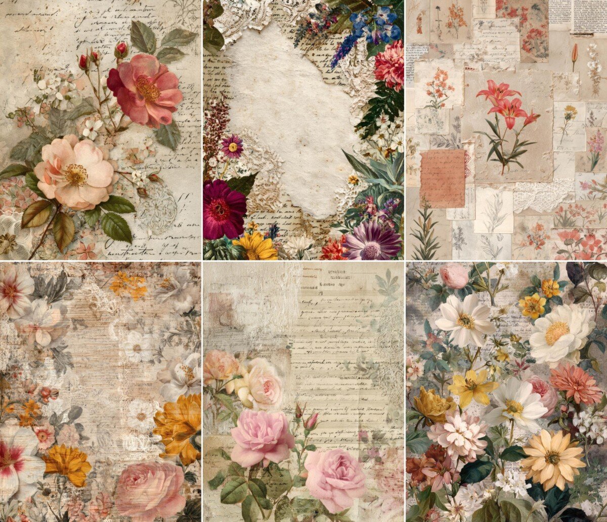 floral preview 6 – Journal Pages