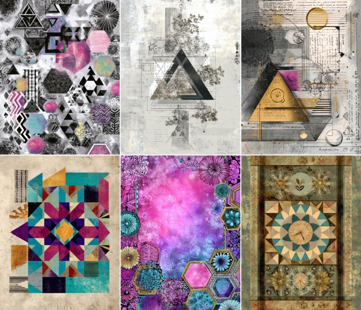 geometric preview 6 – Journal Pages