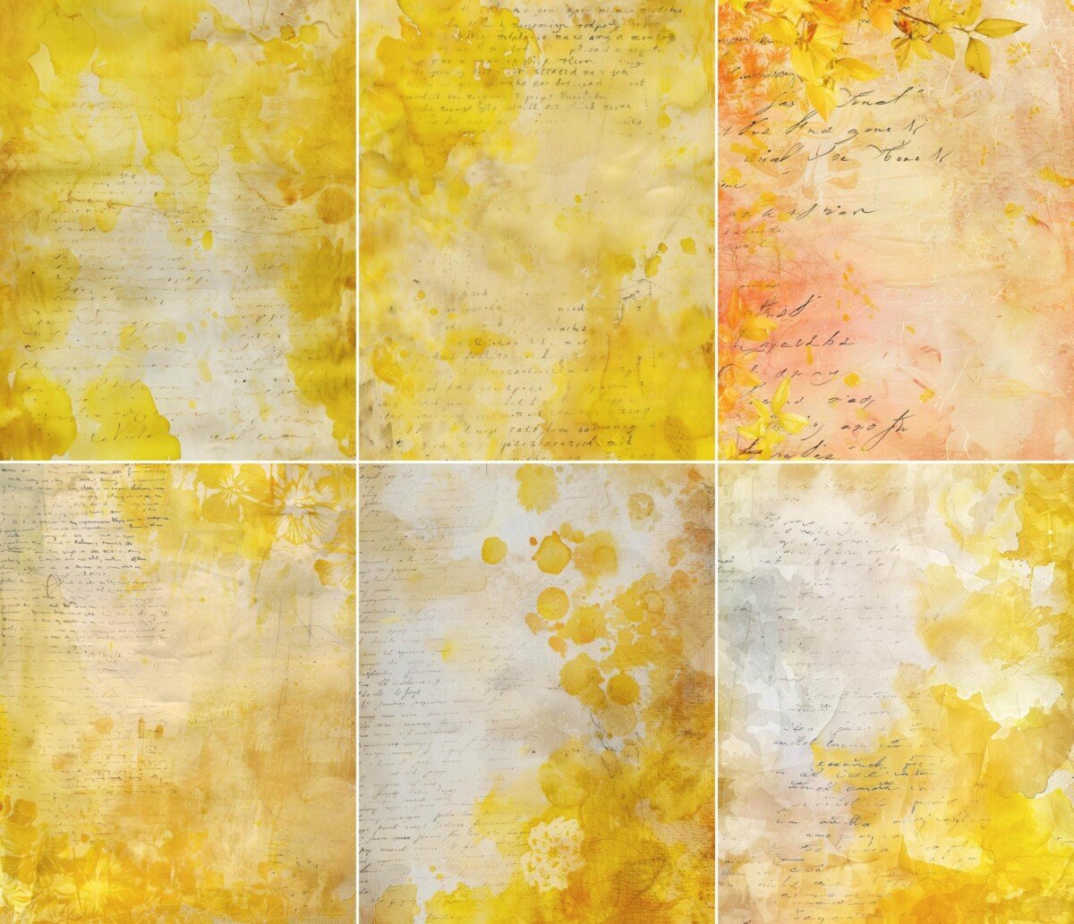 lemon – 44 Lemon Cottagecore Junk Journal Pages