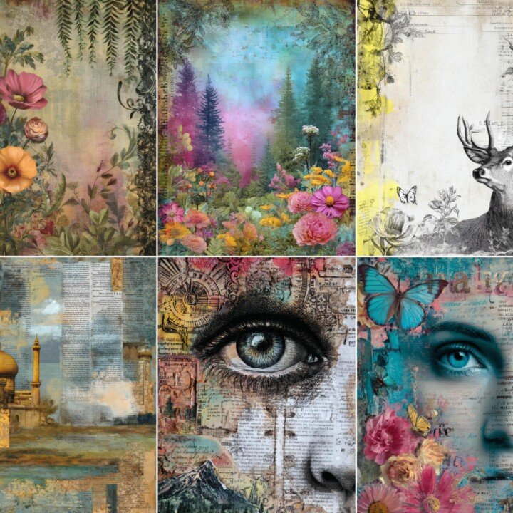 majestic – 49 Majestic Archetypal Junk Journal Pages