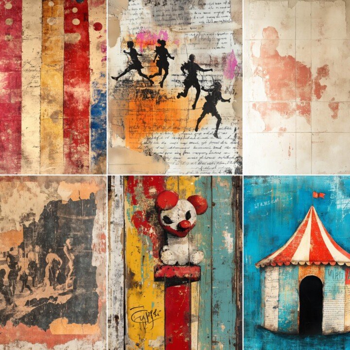 vintage – 54 Vintage Circus Journal Pages