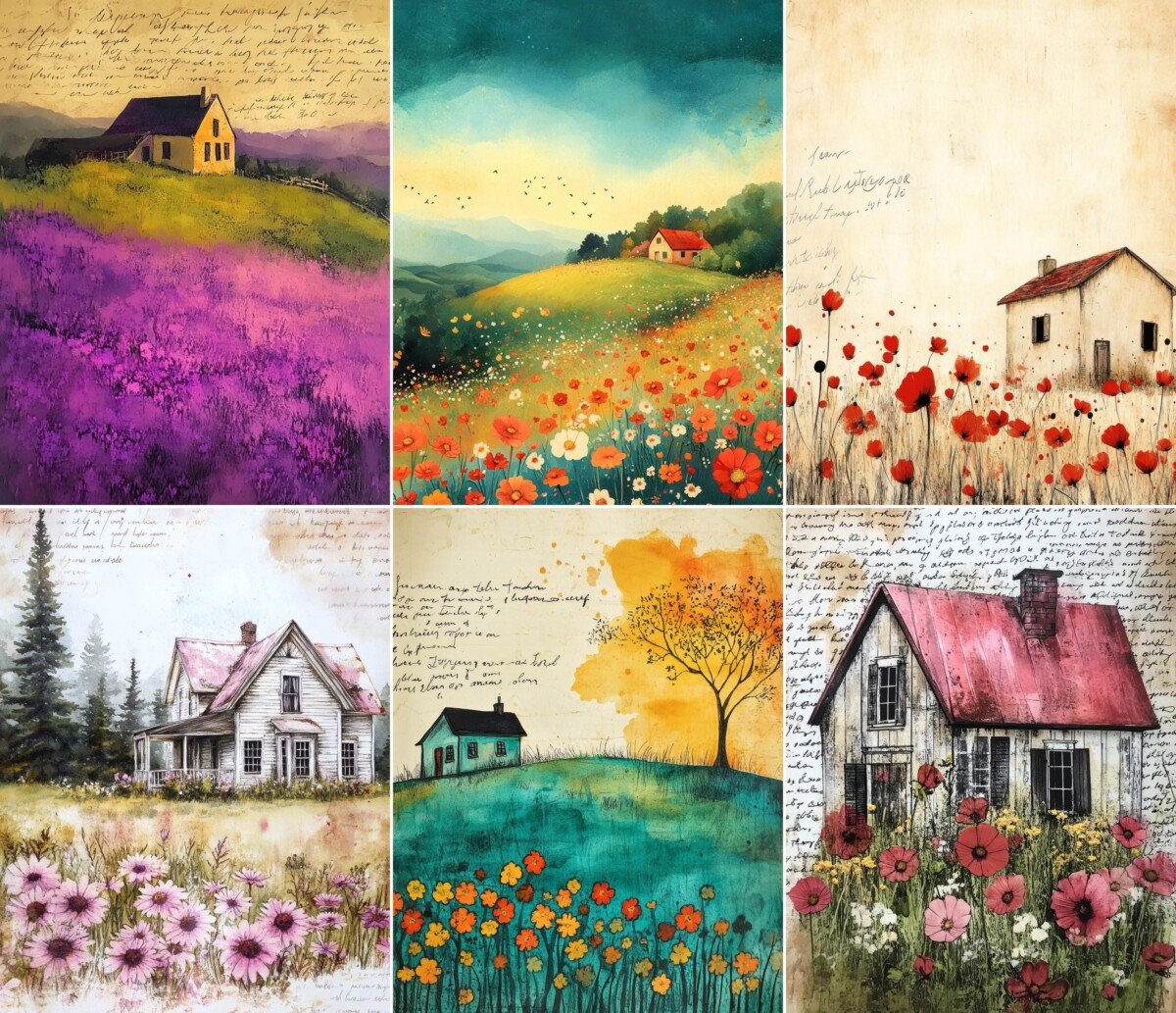 cottage – 55 Cottage Meadow Journal Pages
