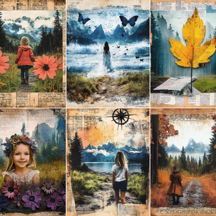 scrapbook – 76 Scrapbook Background Journal Pages