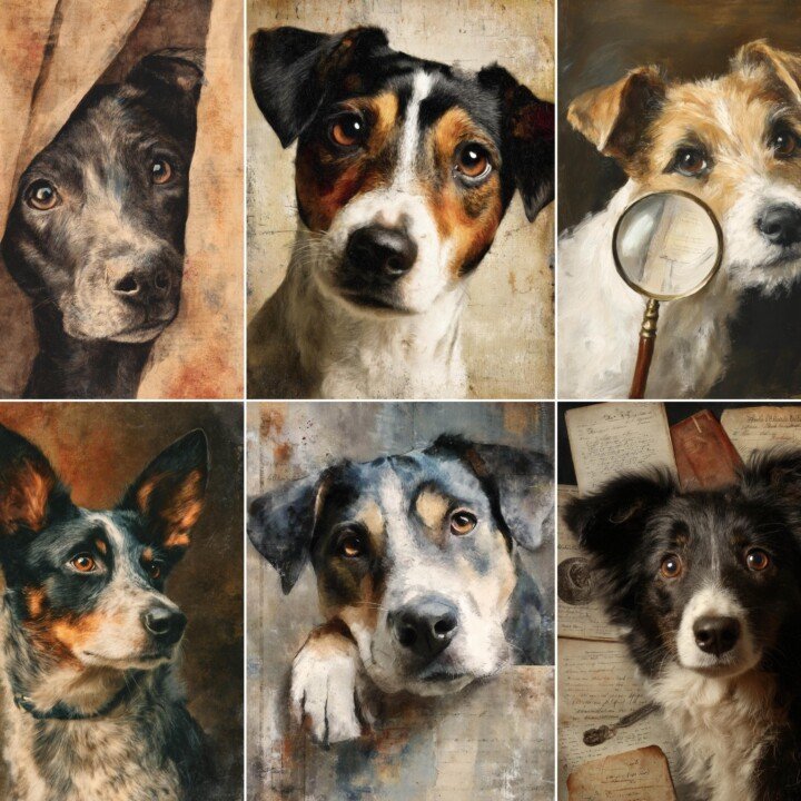 cheeky – 56 Cheeky Dog Junk Journal Pages