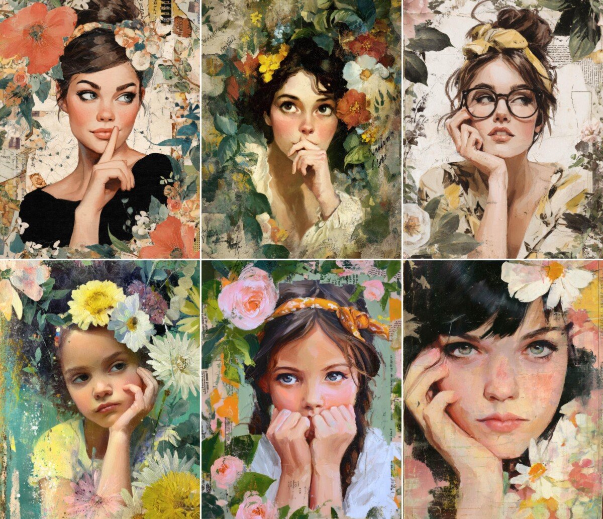 floral preview 5 – Journal Pages