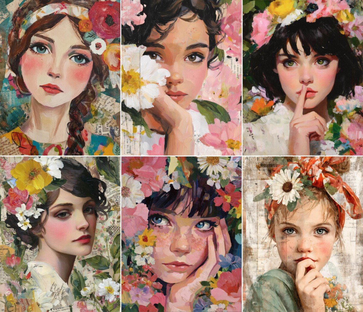 floral preview 9 – Journal Pages