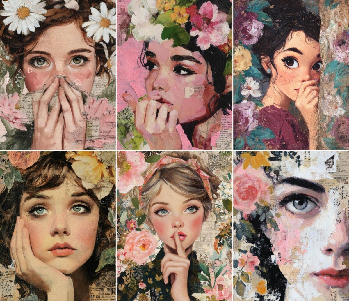 floral preview 7 – Journal Pages