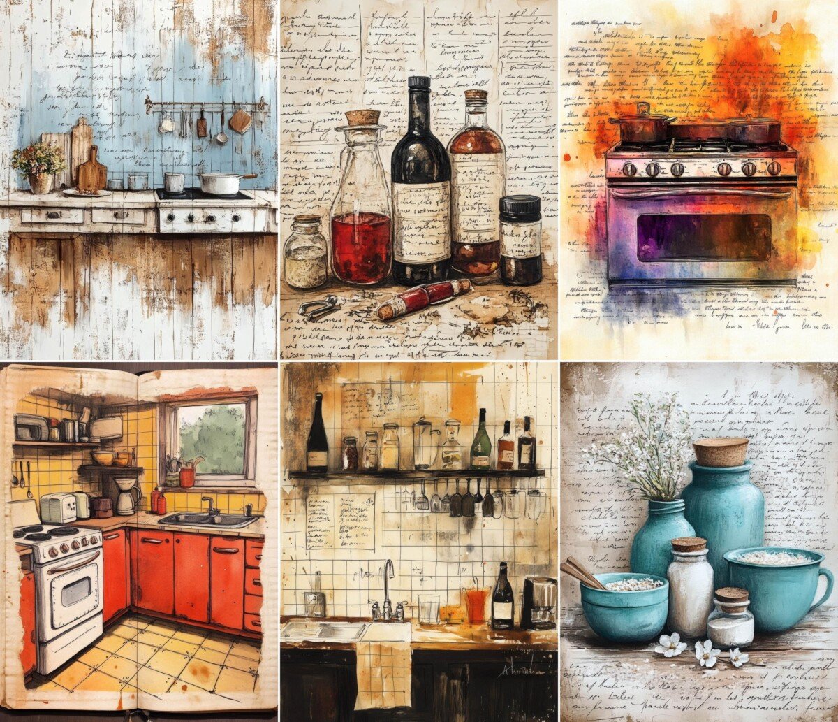 vintage preview 6 – Journal Pages