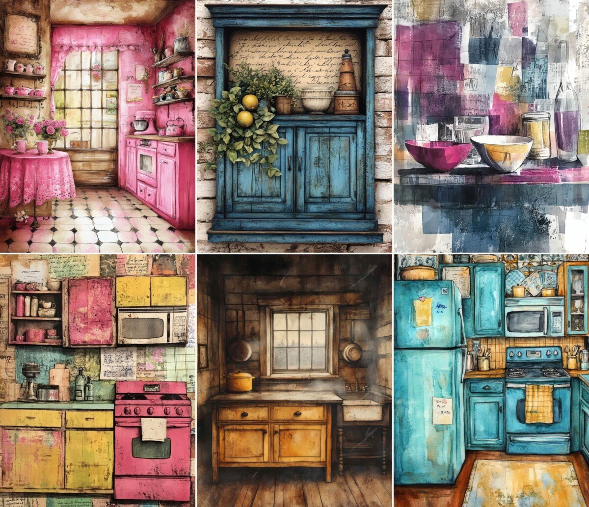 vintage – 84 Vintage Kitchen Journal Pages