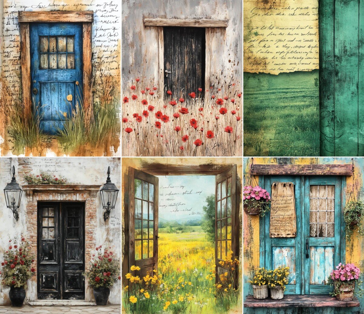 secret – 71 Secret Garden Door Papers Journal Pages
