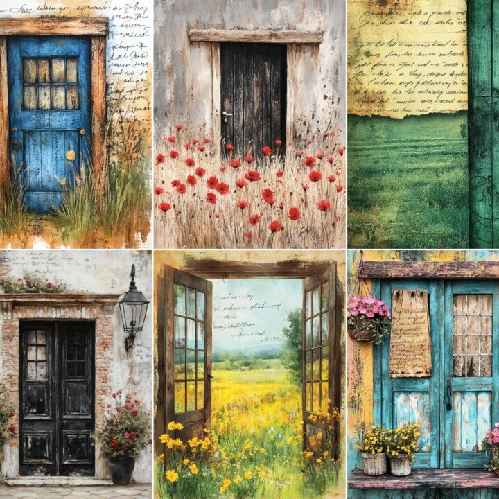 secret – 71 Secret Garden Door Papers Journal Pages