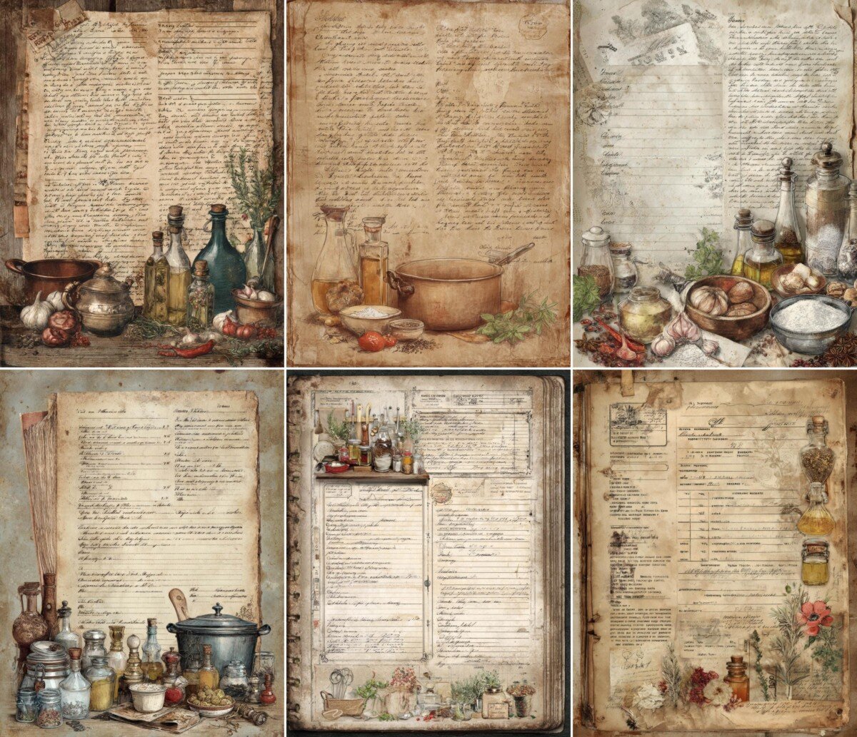 vintage preview 6 – Journal Pages