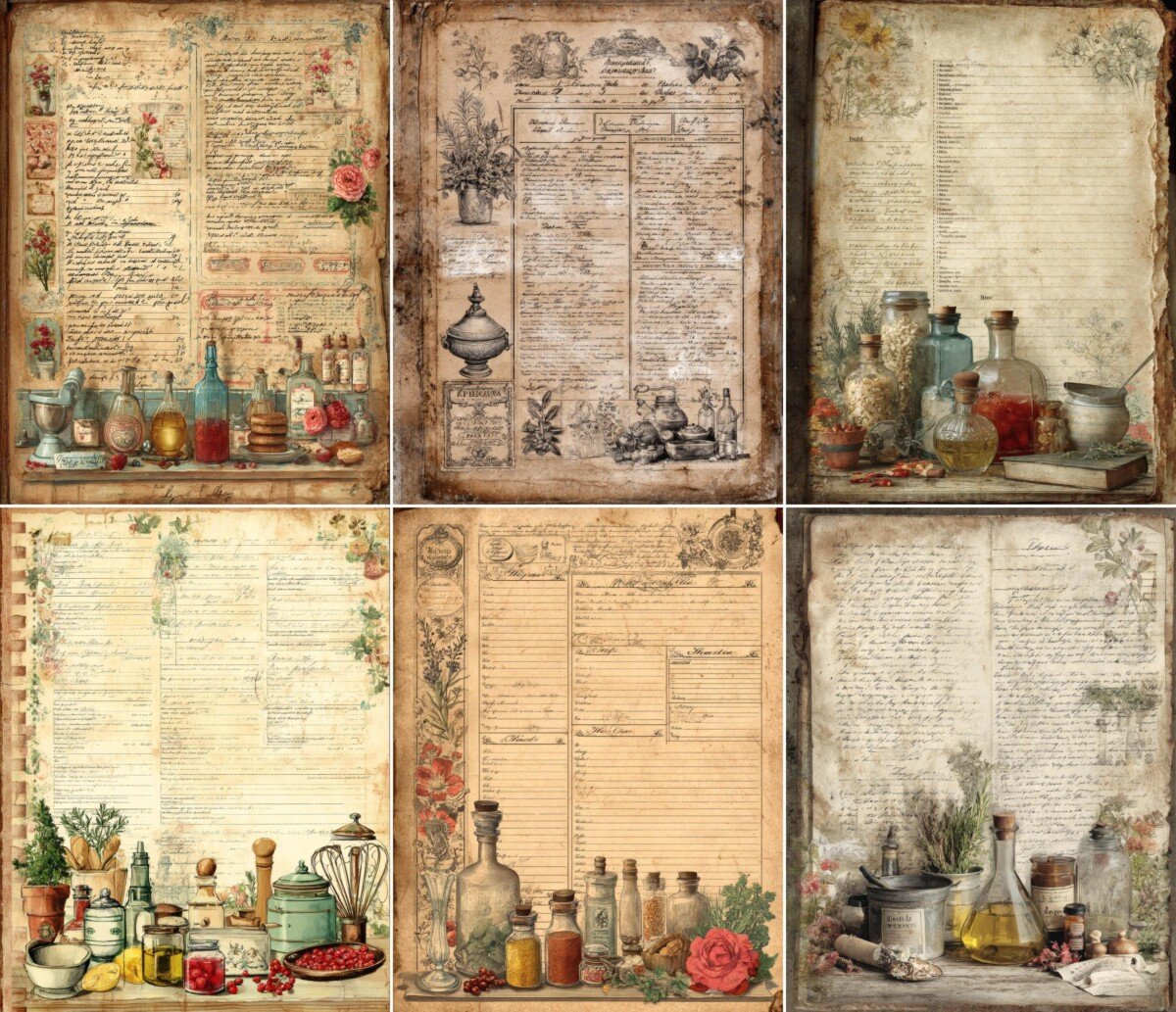 vintage preview 2 – Journal Pages