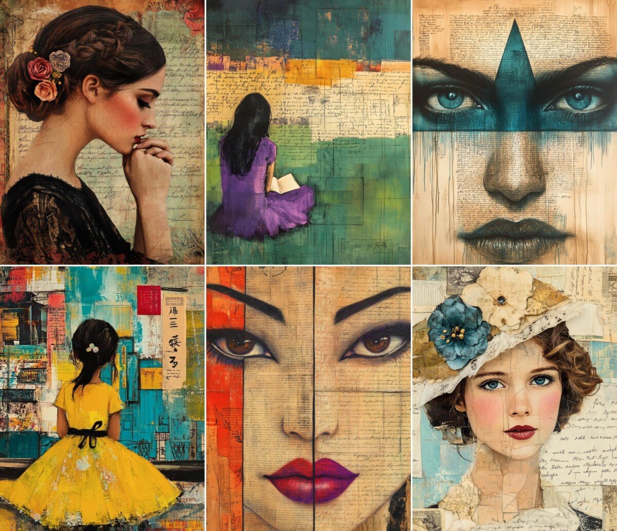 fortune – 72 Fortune Teller Papers Journal Pages