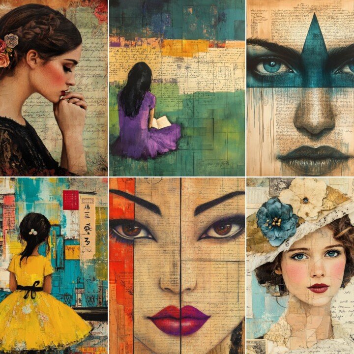 fortune – 72 Fortune Teller Papers Journal Pages