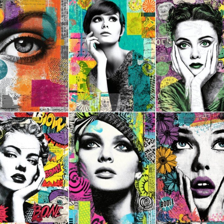 pop – 56 Pop Art Junk Journal Pages