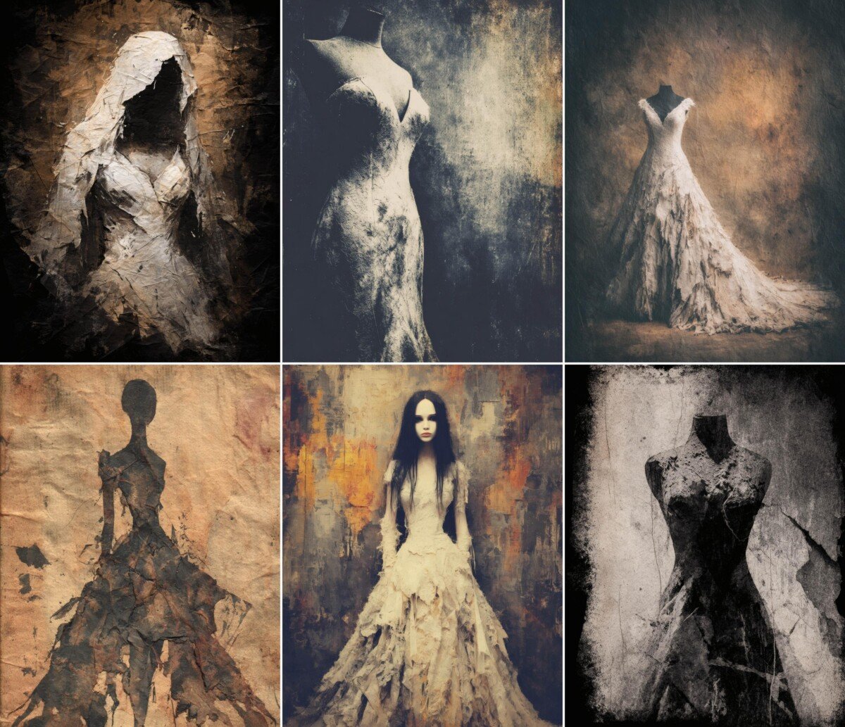 gothic – 52 Gothic Bride Junk Journal Pages
