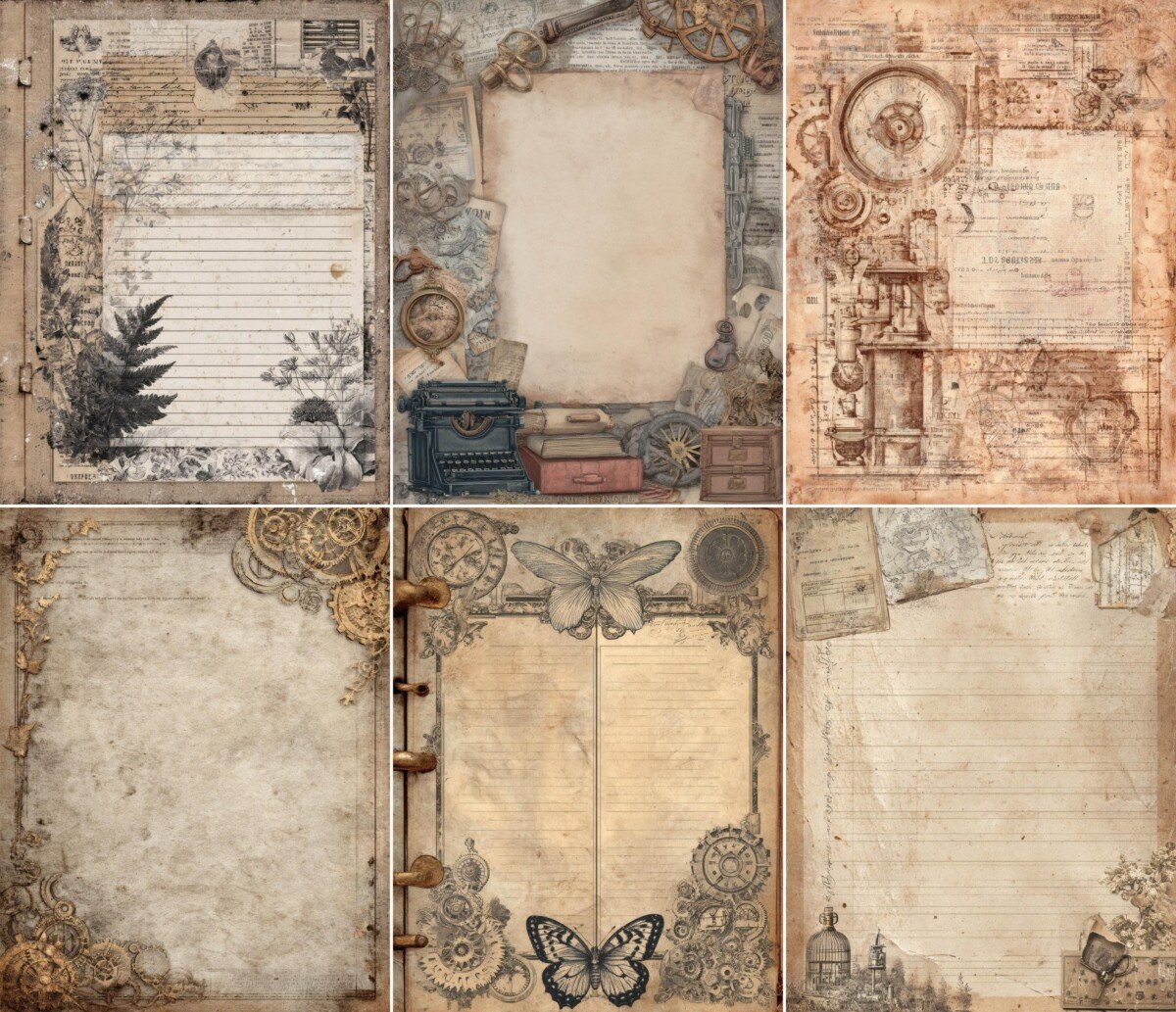 vintage preview 5 – Journal Pages