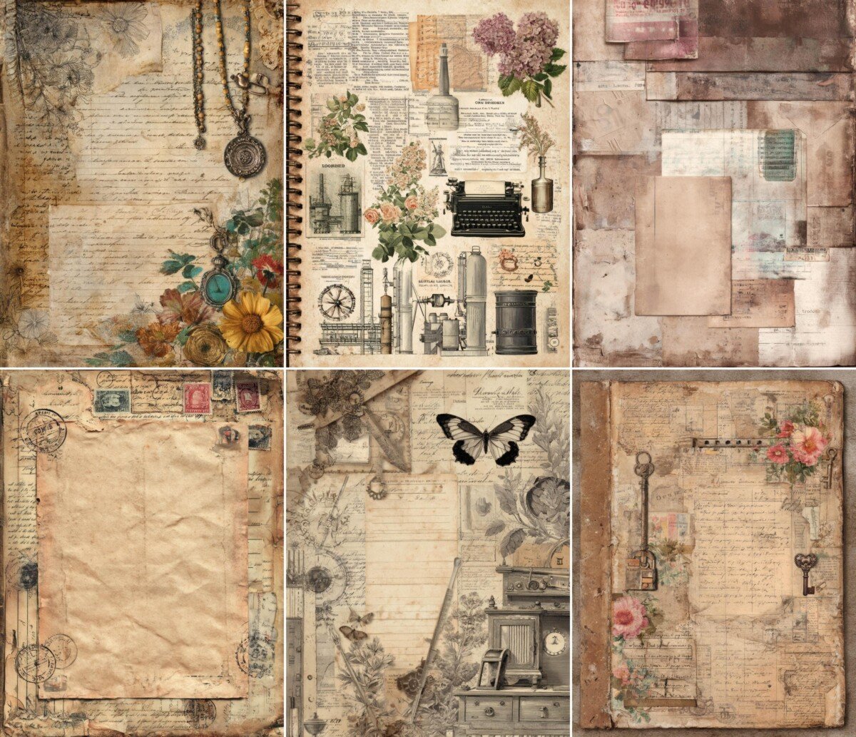 vintage preview 3 – Journal Pages