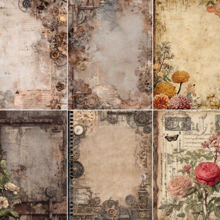 vintage preview 2 – Journal Pages