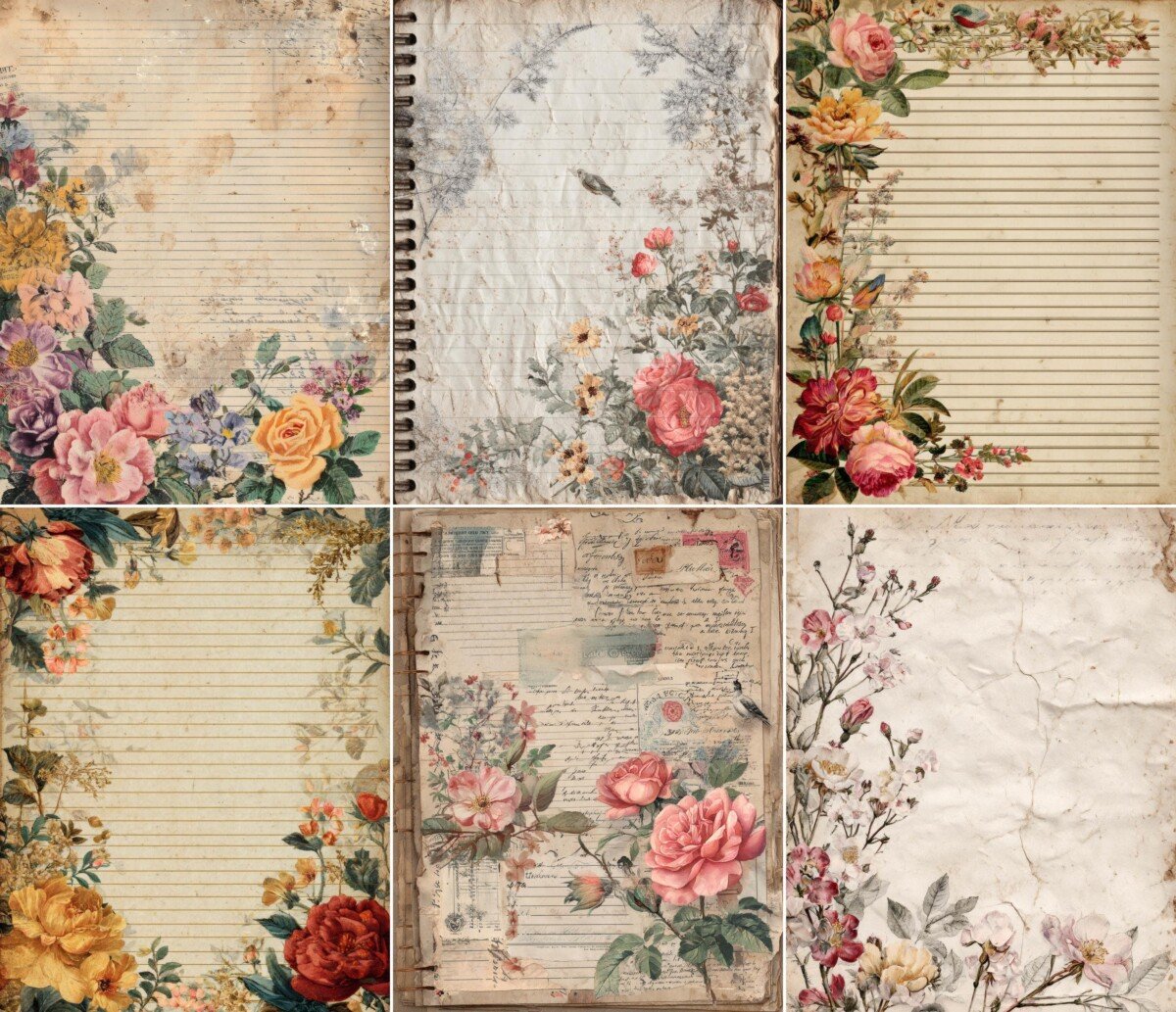 vintage preview 3 – Journal Pages