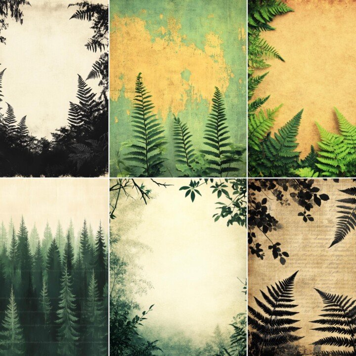 enchanted – 55 Enchanted Forest Fern Junk Journal Pages