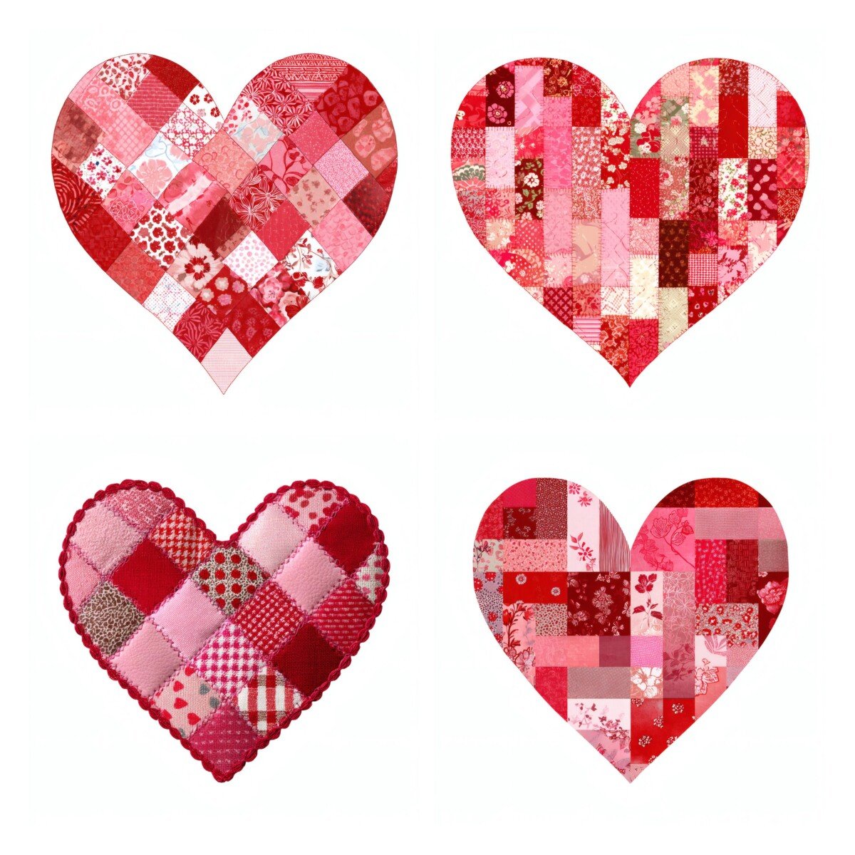 patchwork – 24 Patchwork Heart Clipart