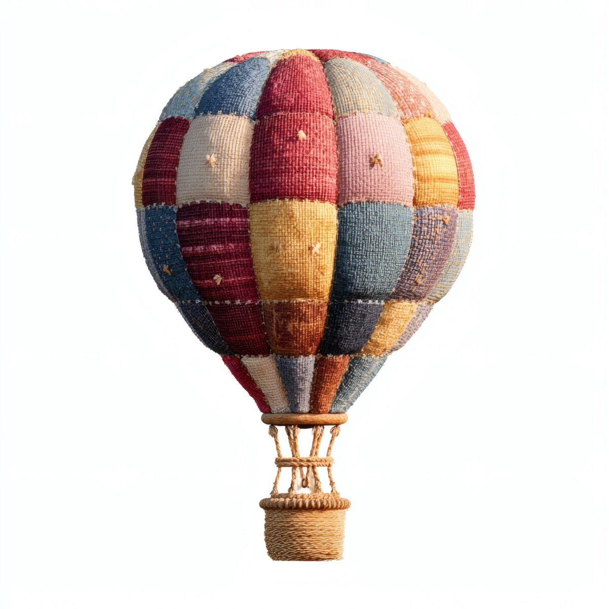 patchwork hot air balloon clipart preview 8 – Fussy Cuts