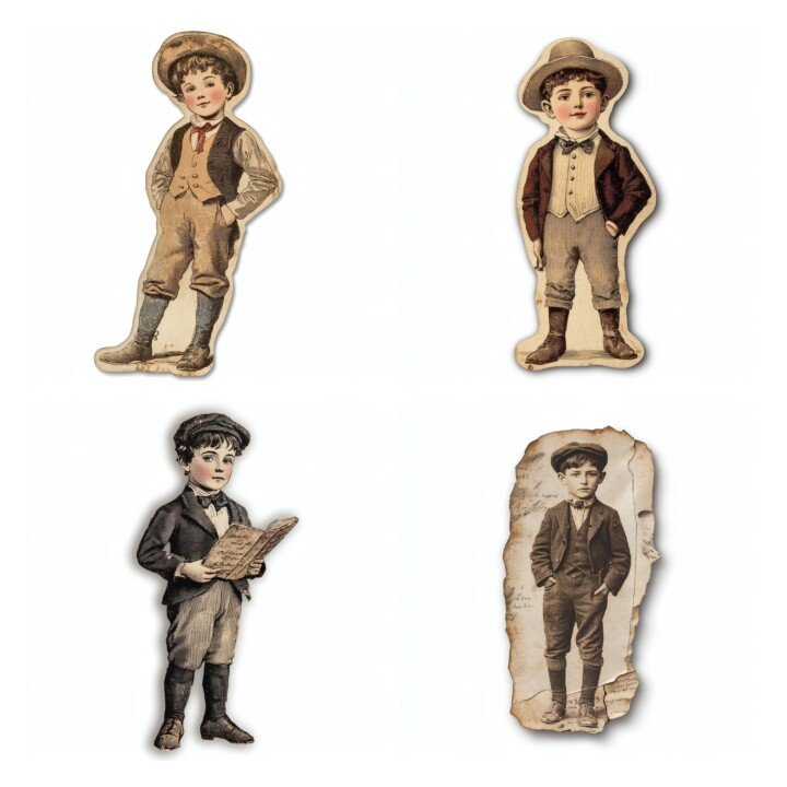 victorian – 28 Victorian Poor Boy Die Cuts
