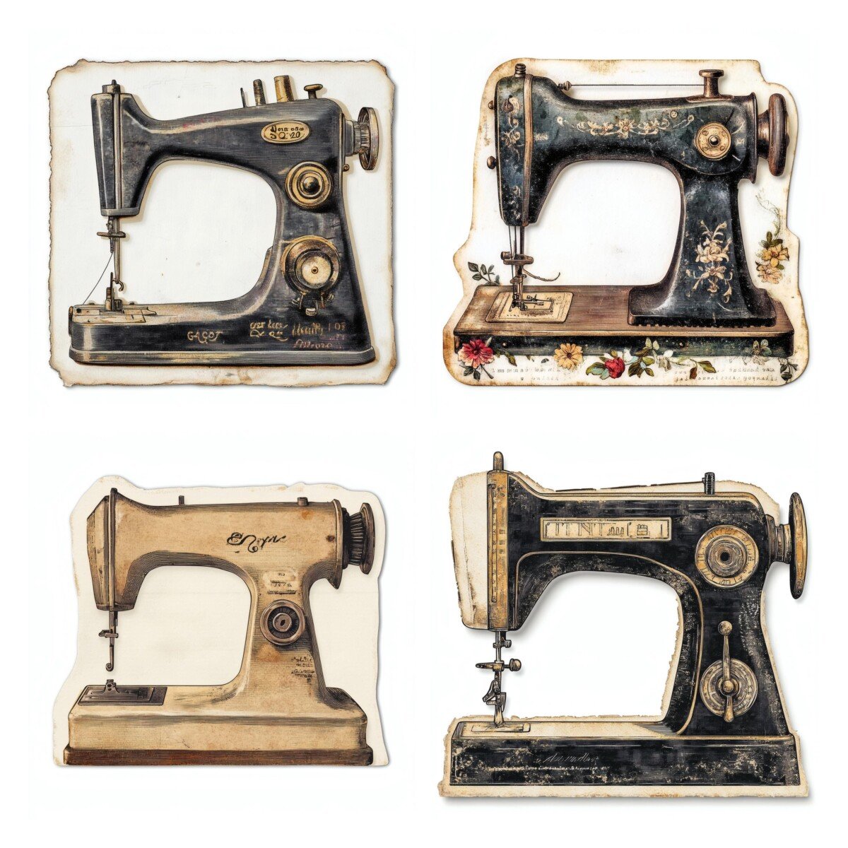 vintage – Vintage Sewing Machine Die Cuts Cutouts