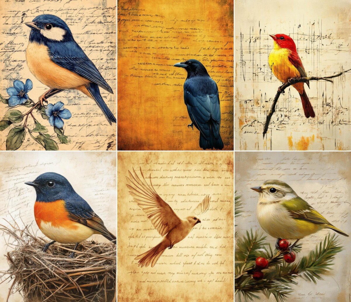 bird preview 3 – Journal Pages