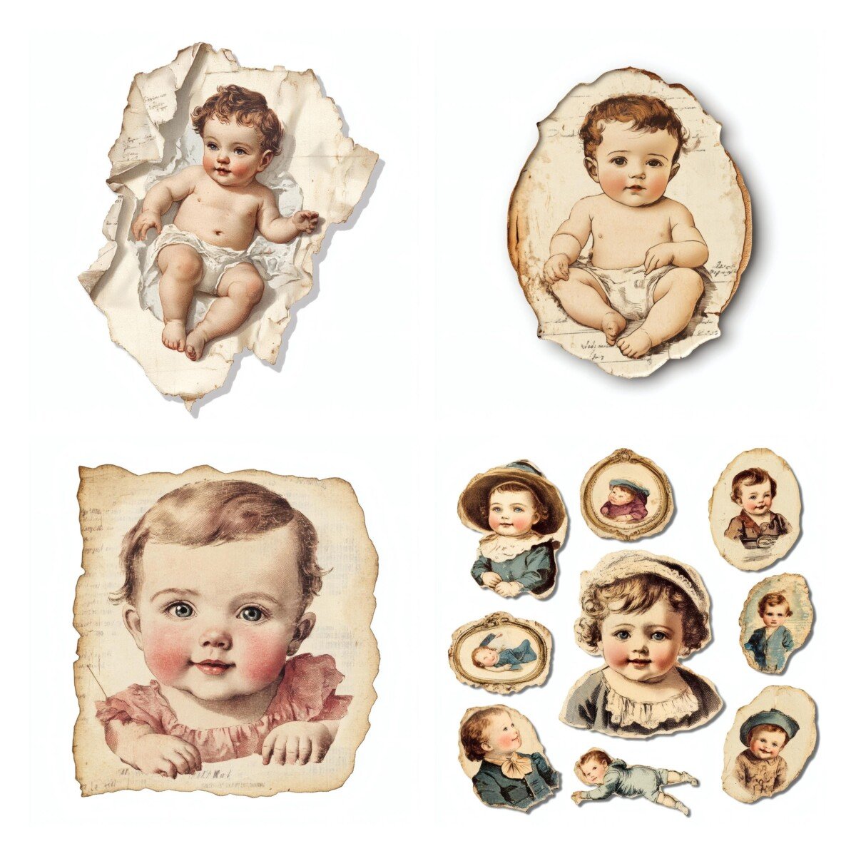 vintage preview 3 – Fussy Cuts