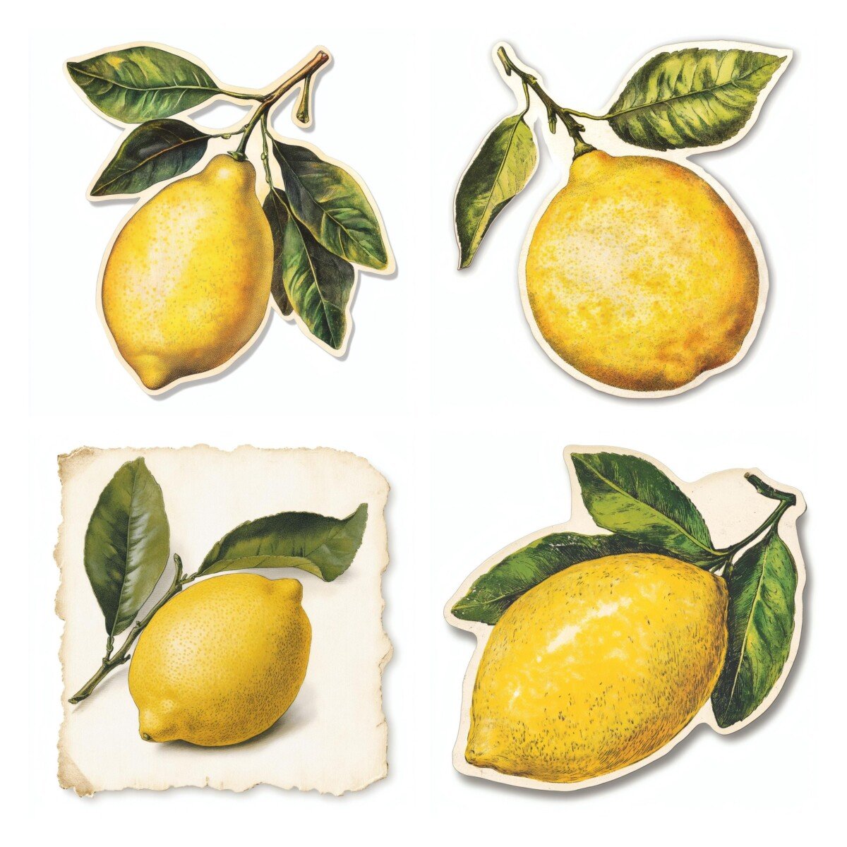 vintage lemon ephemera preview 5 – Fussy Cuts
