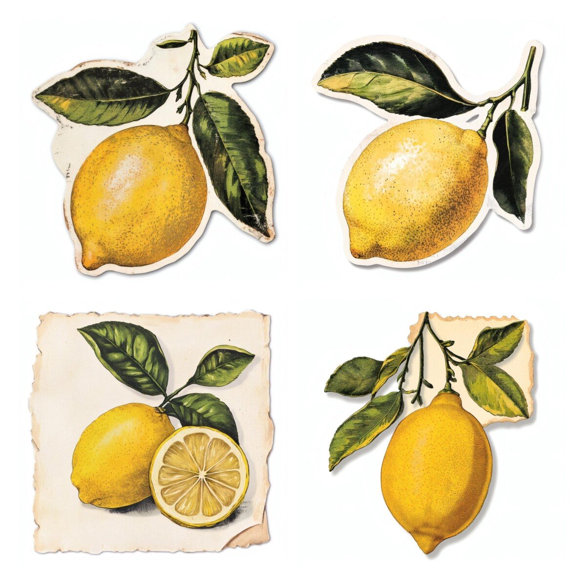 vintage lemon ephemera preview 7 – Fussy Cuts