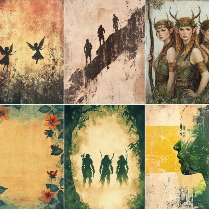 fantasy – 56 Fantasy Elves Journal Pages