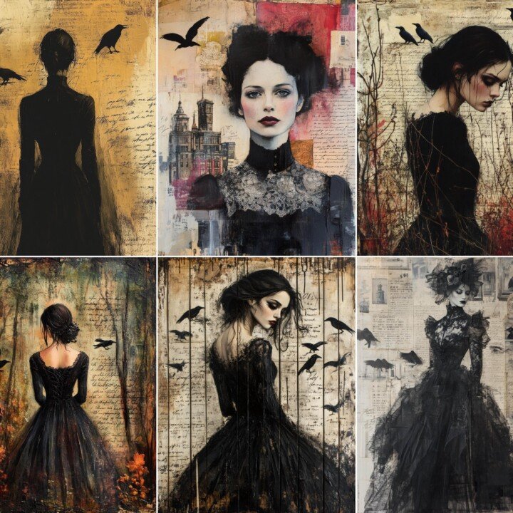 gothic – 52 Gothic Woman Journal Pages