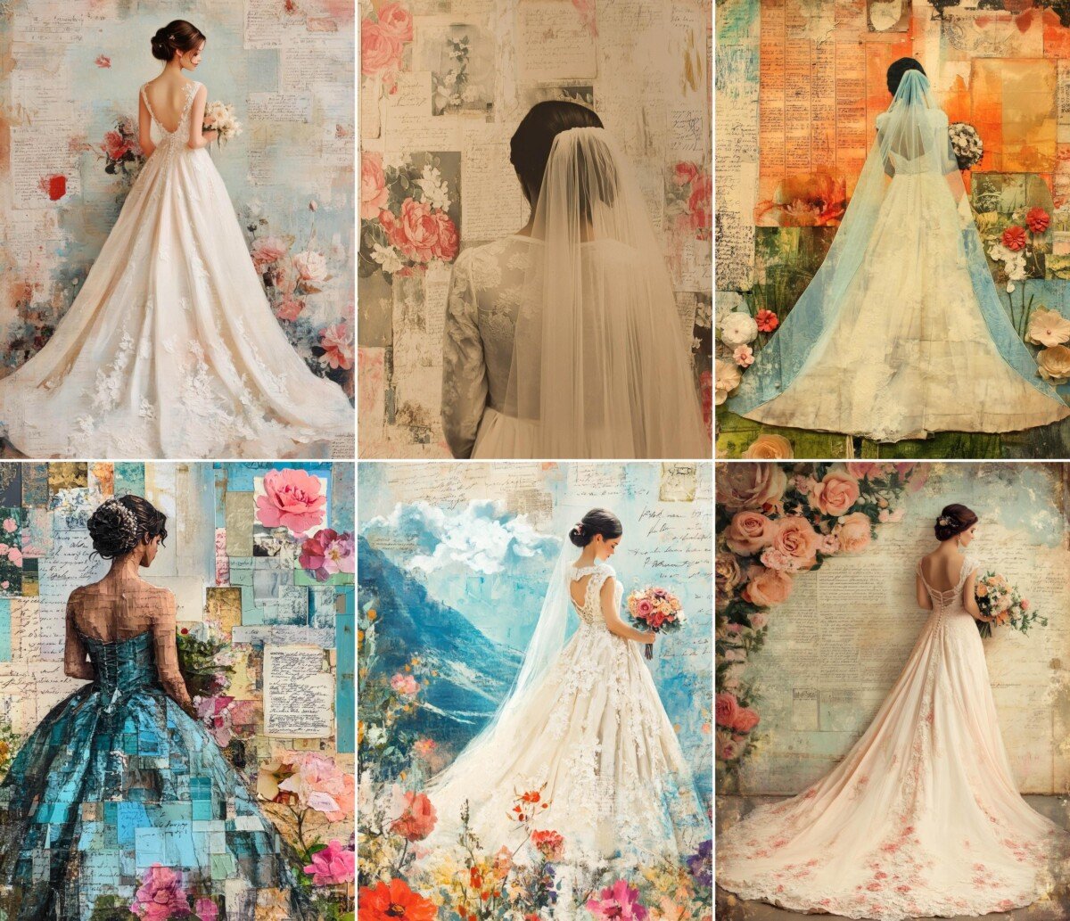 vintage – 52 Vintage Bride Journal Pages