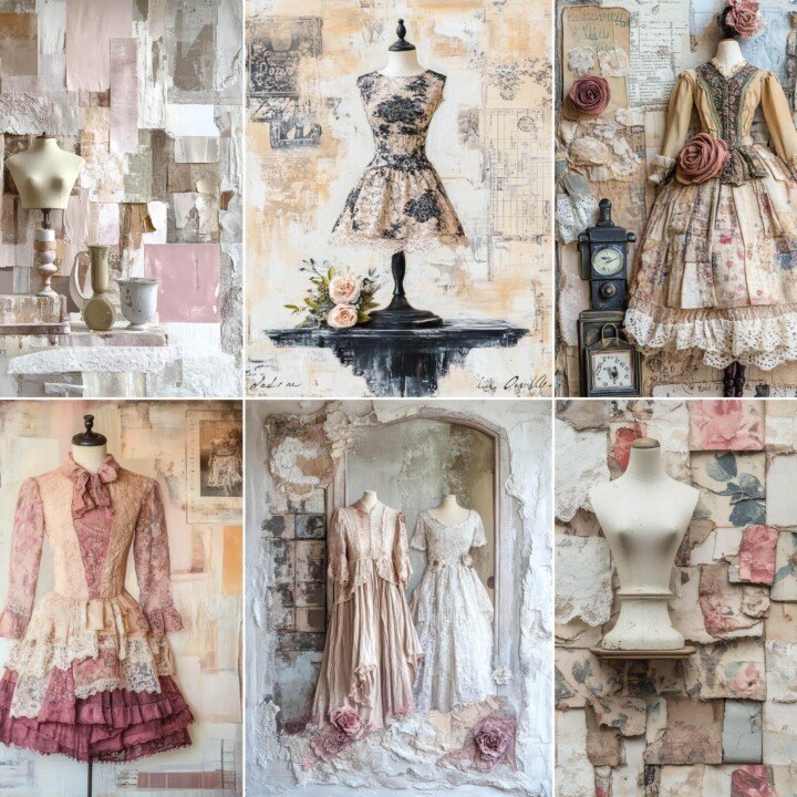 vintage – 52 Vintage Sewing Journal Pages