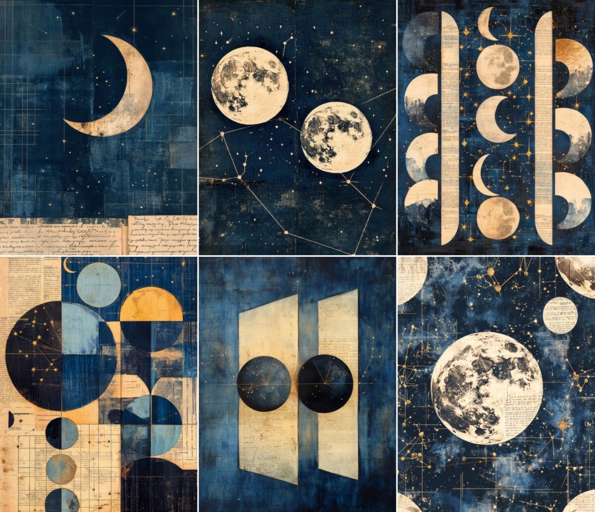 celestial – 64 Celestial Journal Pages