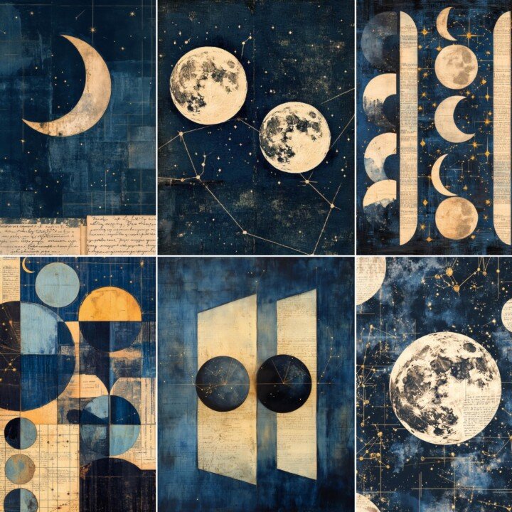 celestial – 64 Celestial Journal Pages