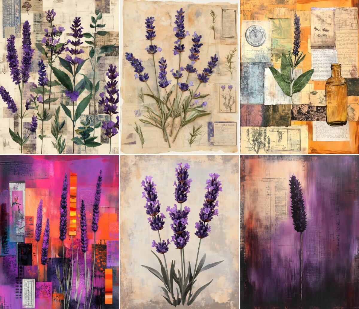 lavender – 51 Lavender Botanical Journal Pages
