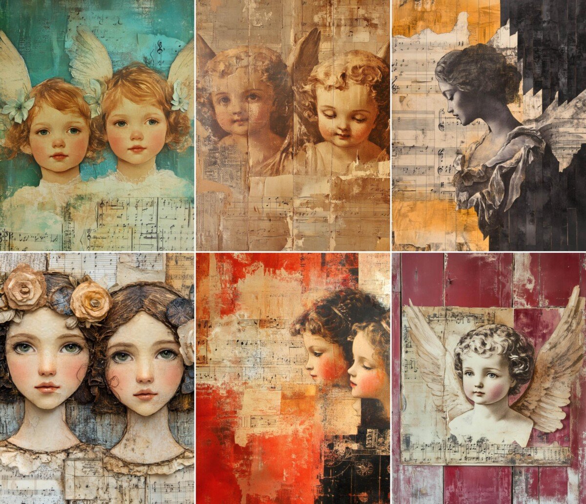 victorian – 52 Victorian Angel Junk Journal Pages