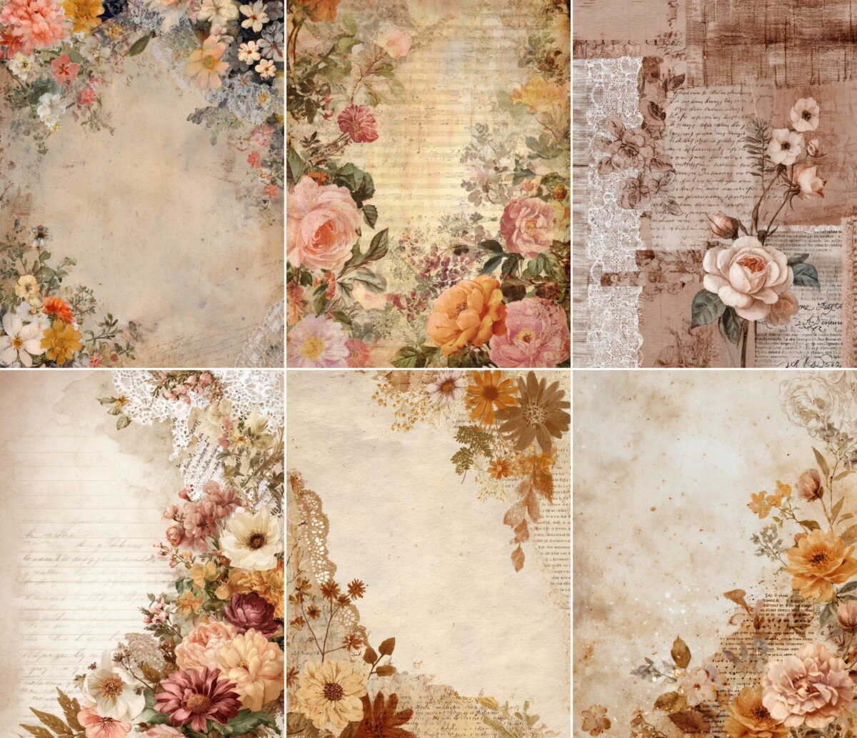 floral preview 4 – Journal Pages