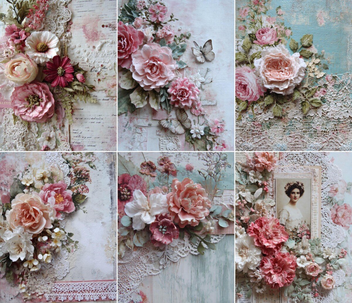 shabby – 52 Shabby Chic Floral Journal Pages