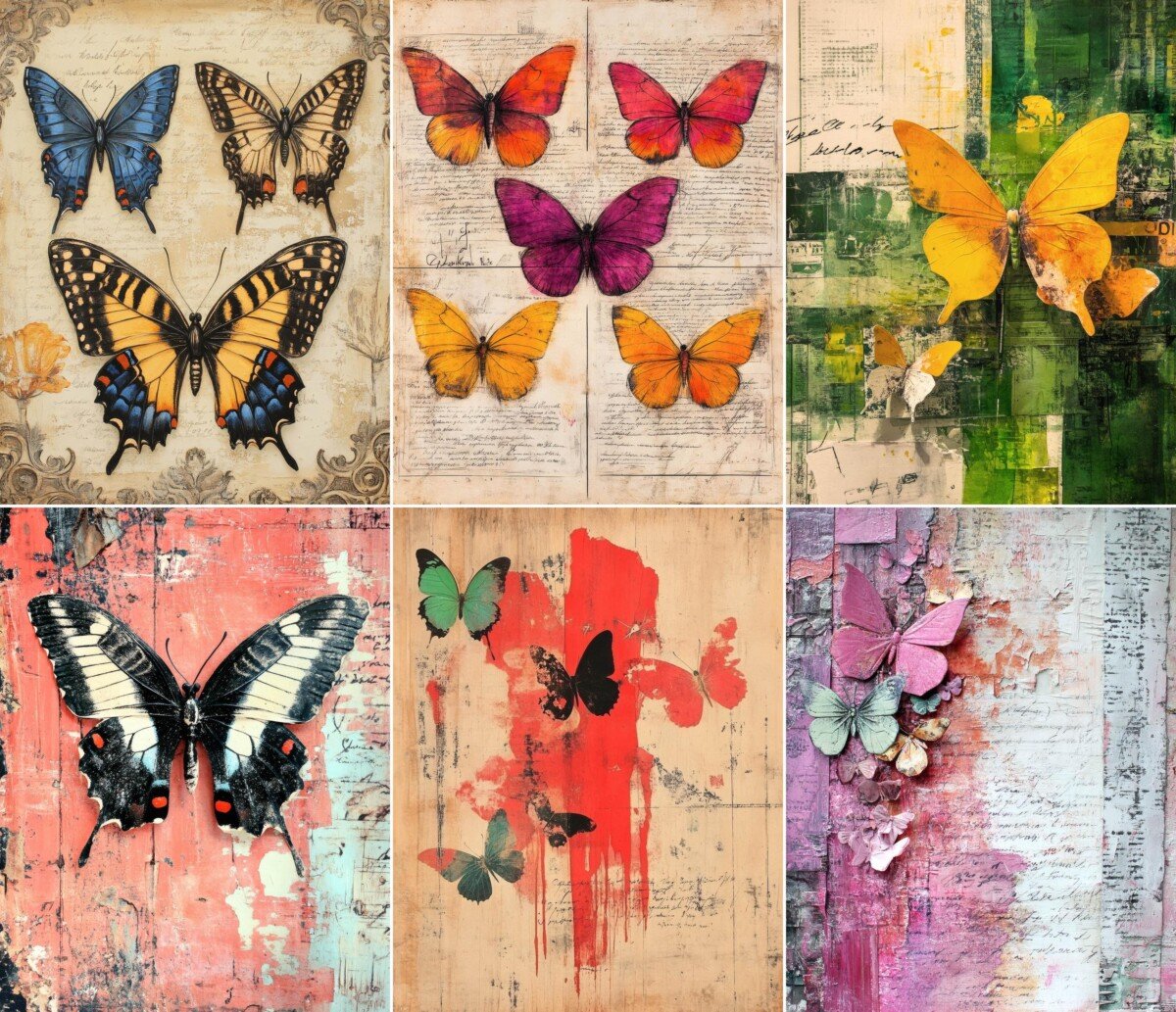butterfly – 72 Butterfly Journal Pages