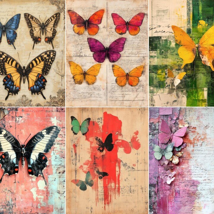 butterfly – 72 Butterfly Journal Pages