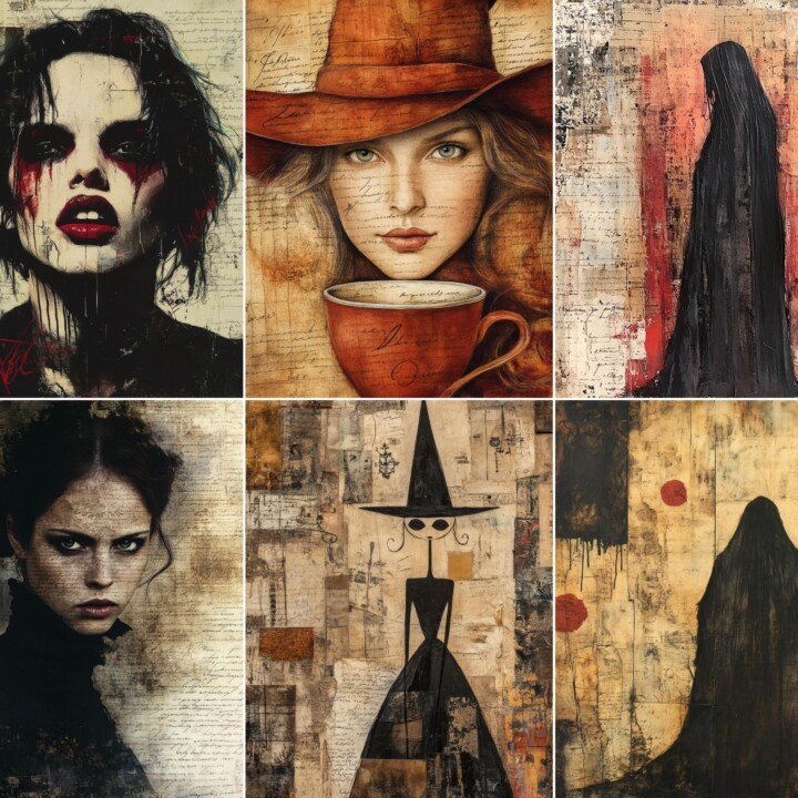gothic – 56 Gothic Witch Journal Pages