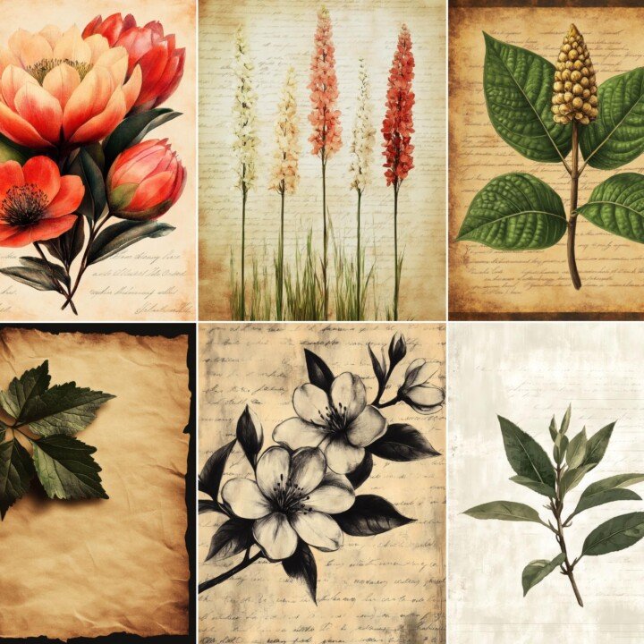 vintage preview 2 – Journal Pages