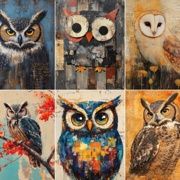 wise – 80 Wise Owl Junk Journal Pages
